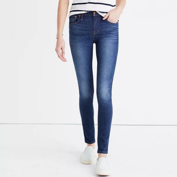 Madewell Denim - Madewell 9” High Rise Skinny Stretch Jeans in Polly Wash